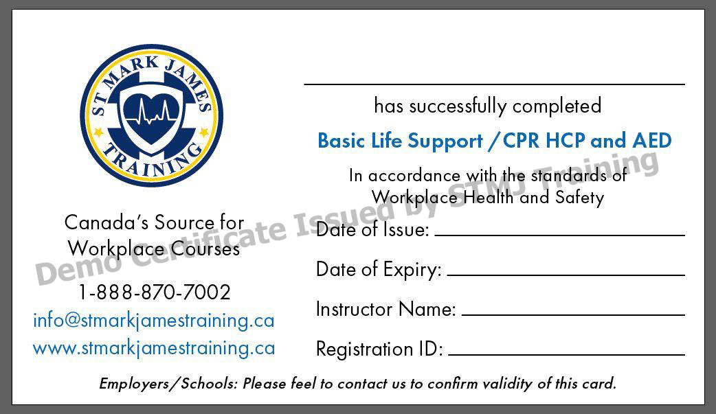 Basic Life Support (BLS) CPR HCP Course in Regina